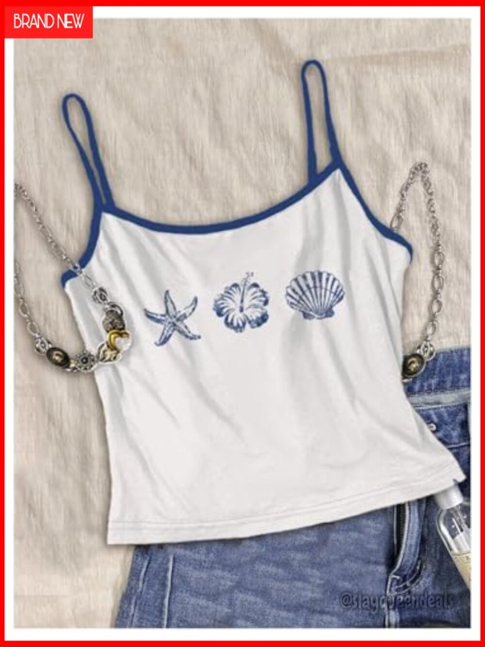 3 Pack Floral Crop Camisole Tops Spaghetti Strap Slim Fit Summer - Picture 2 of 5